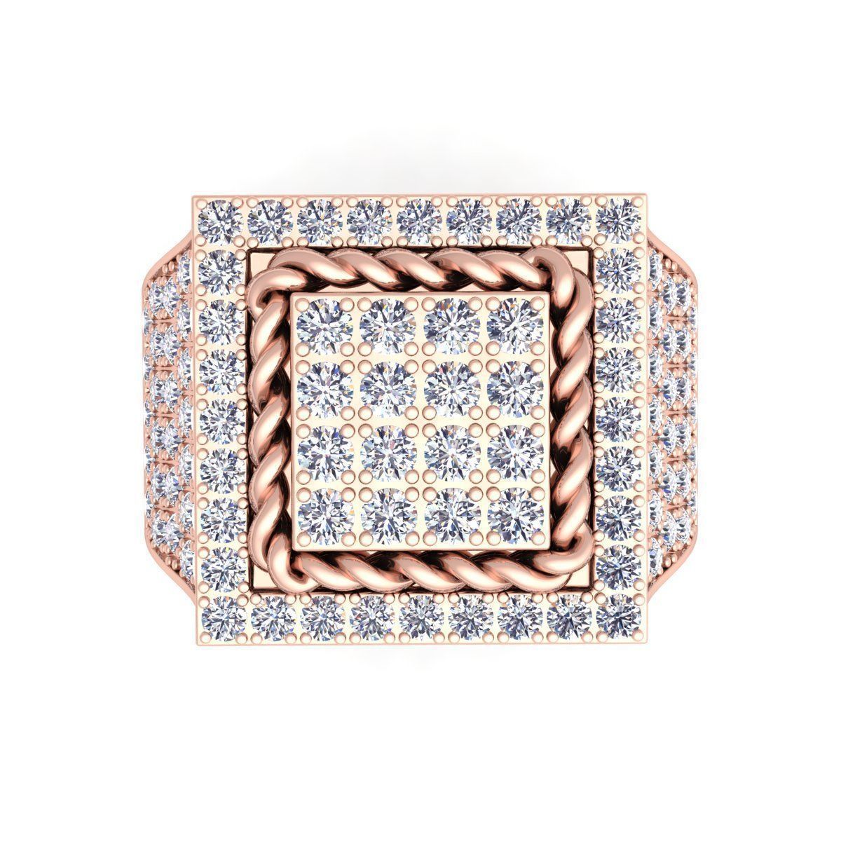 Mans Ring  3D print model_9