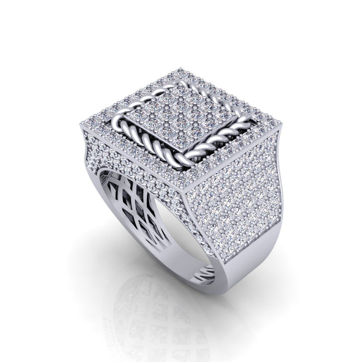 Mans Ring  3D print model_15