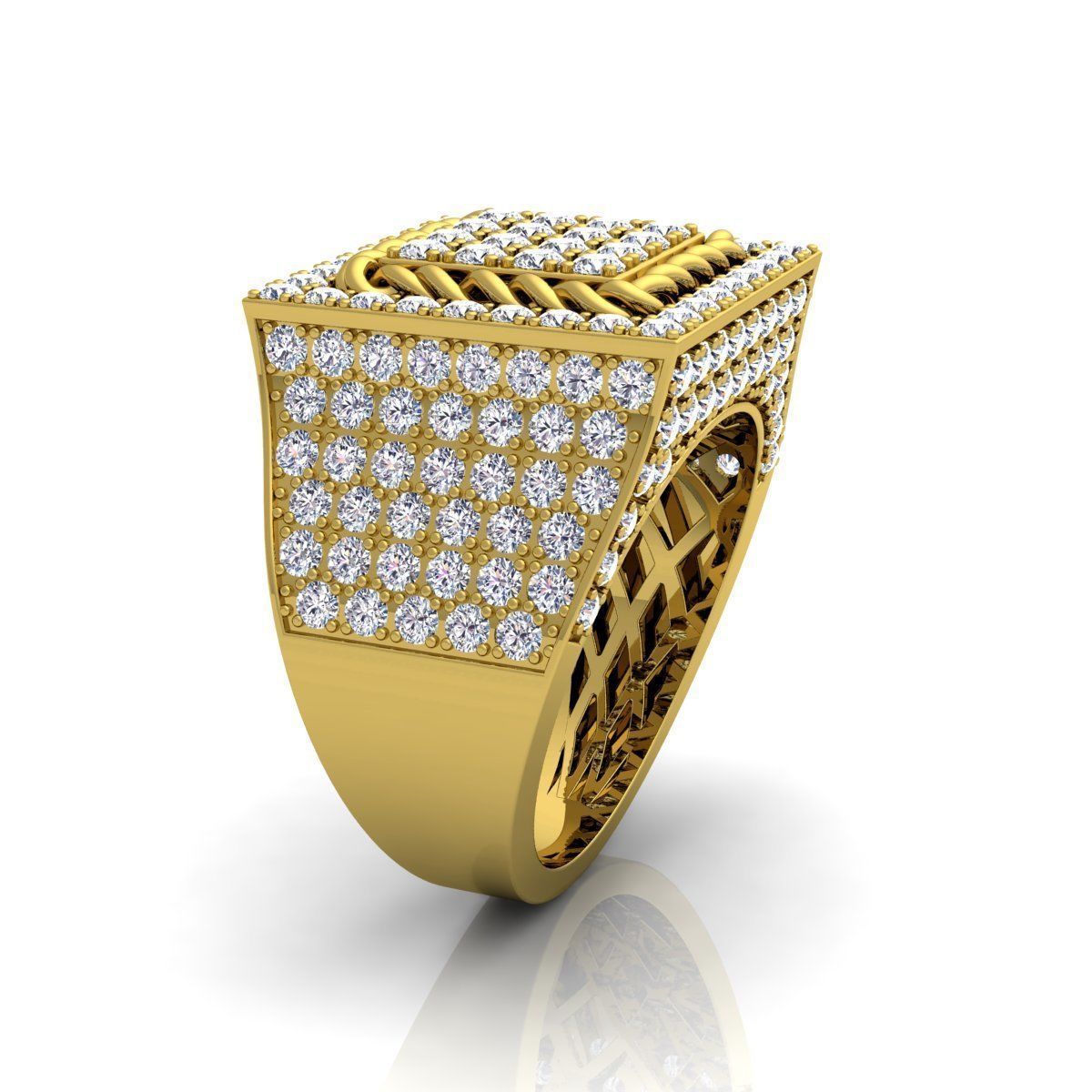 Mans Ring  3D print model_6