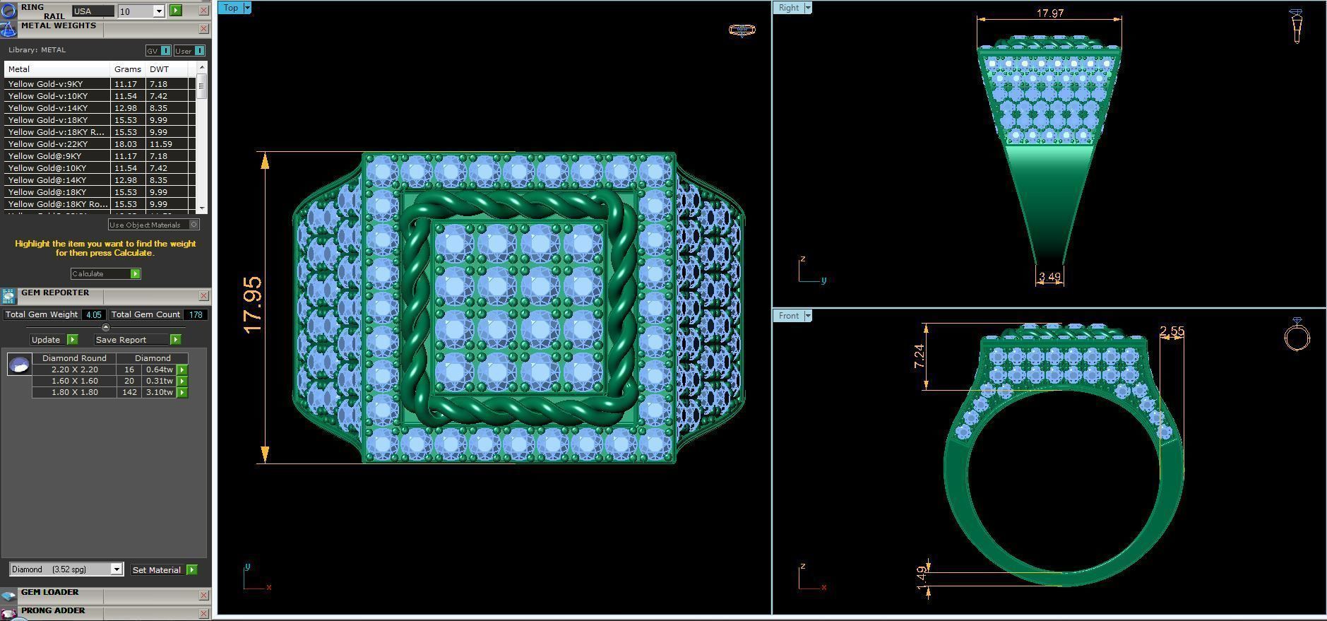 Mans Ring  3D print model_7