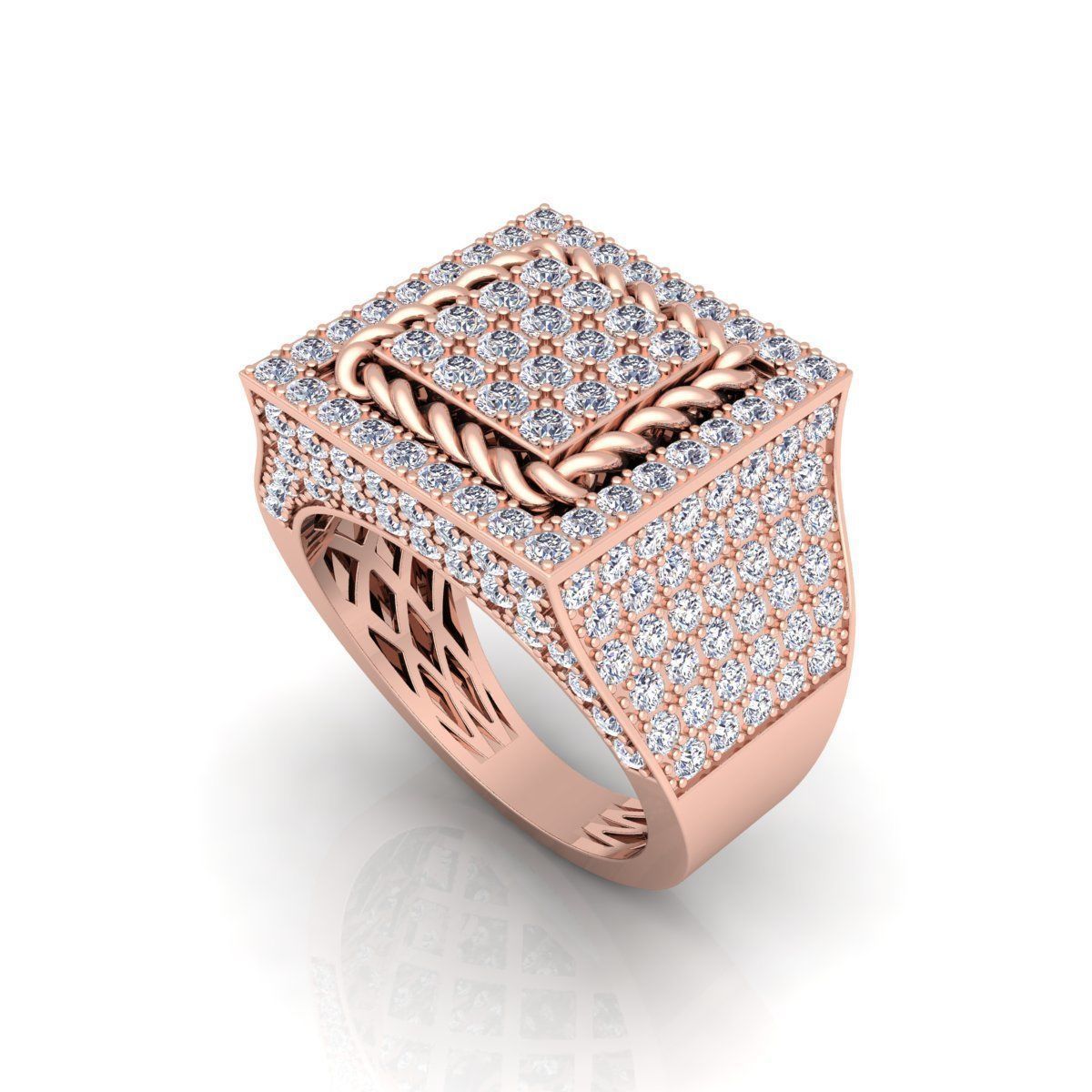 Mans Ring  3D print model_14