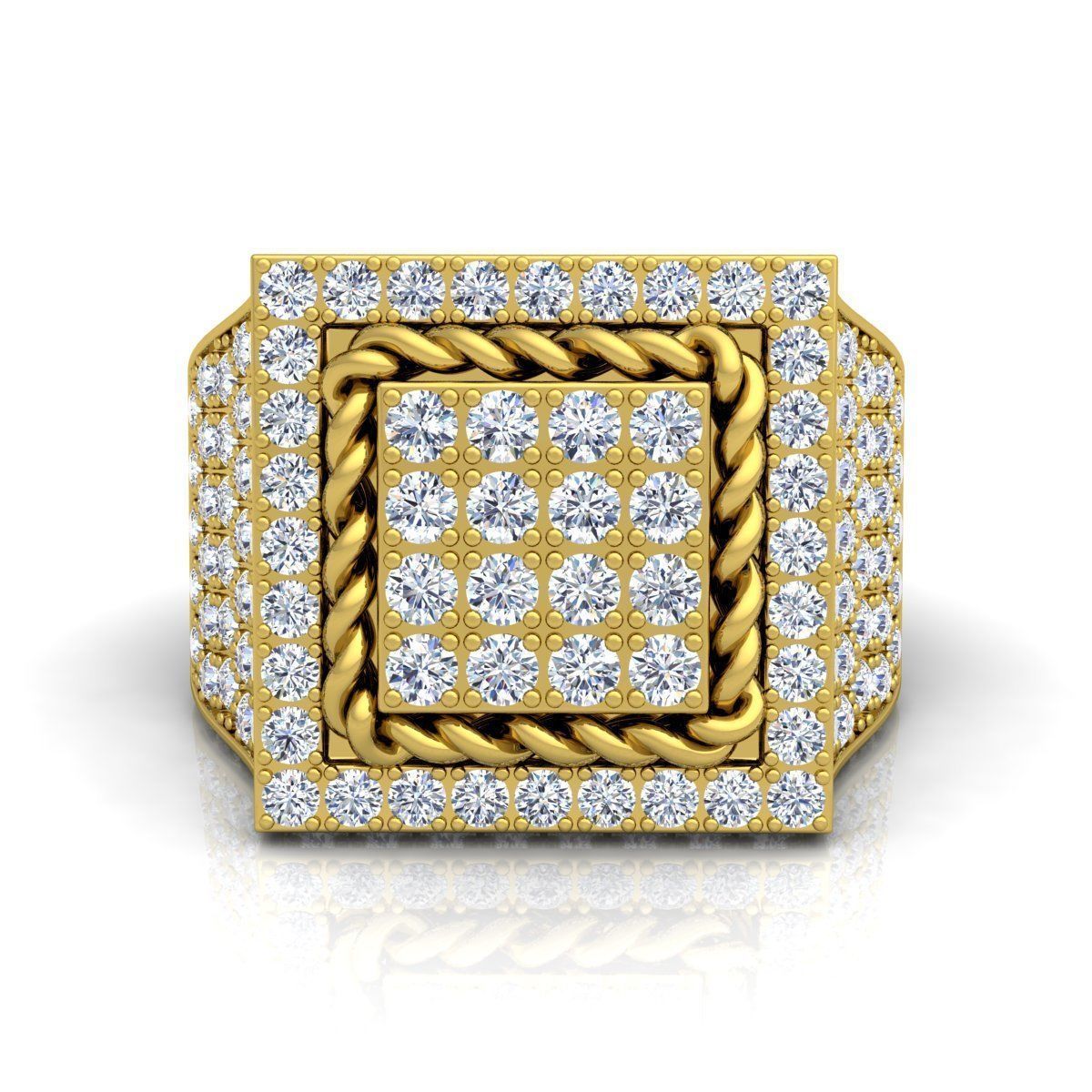 Mans Ring  3D print model_4