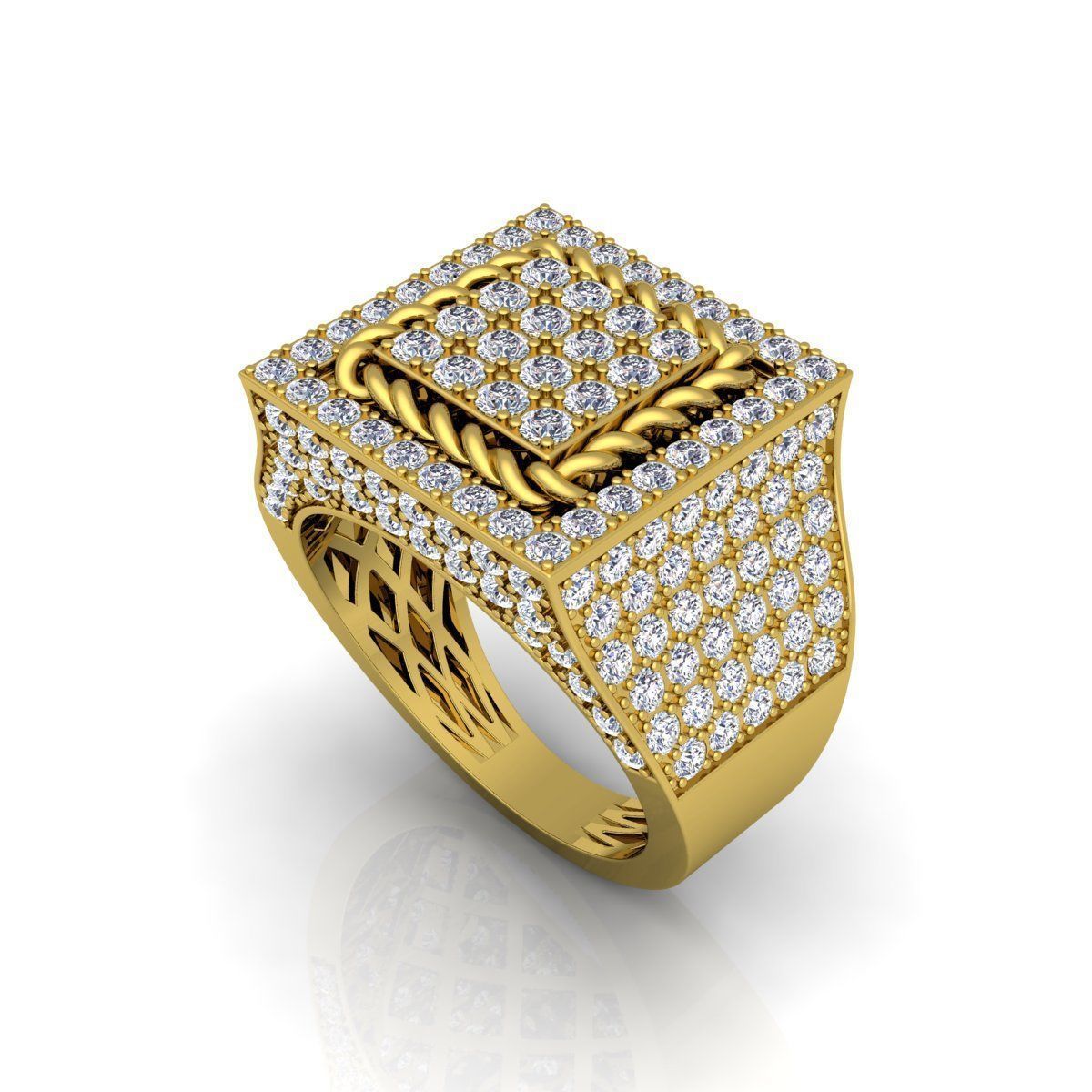 Mans Ring  3D print model_13