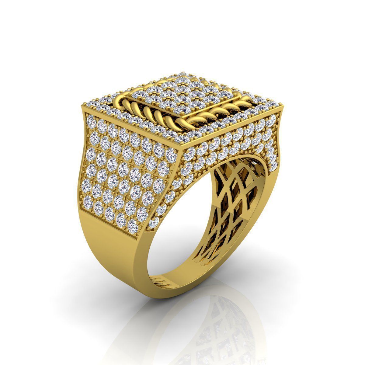 Mans Ring  3D print model_11