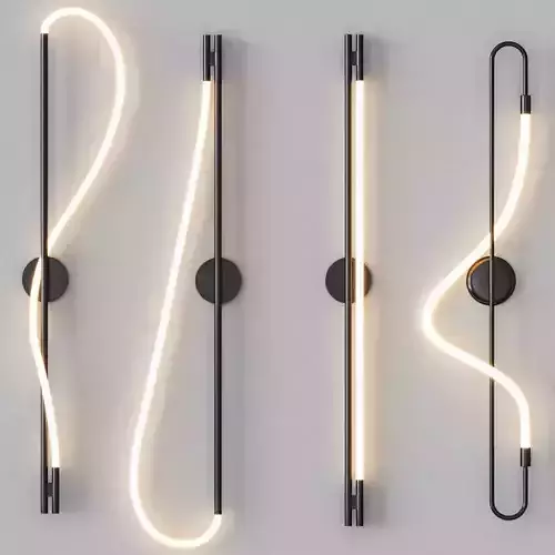 LUKE LAMP CO - Wall Sconce Black Set