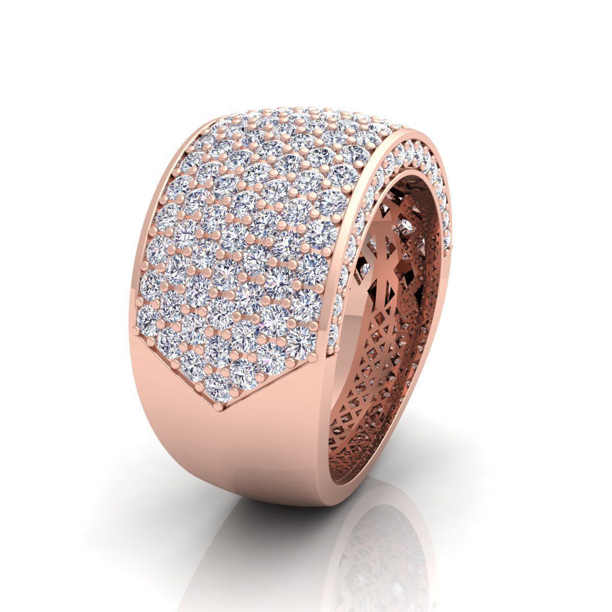 Luxury Mans Ring  3D print model_2