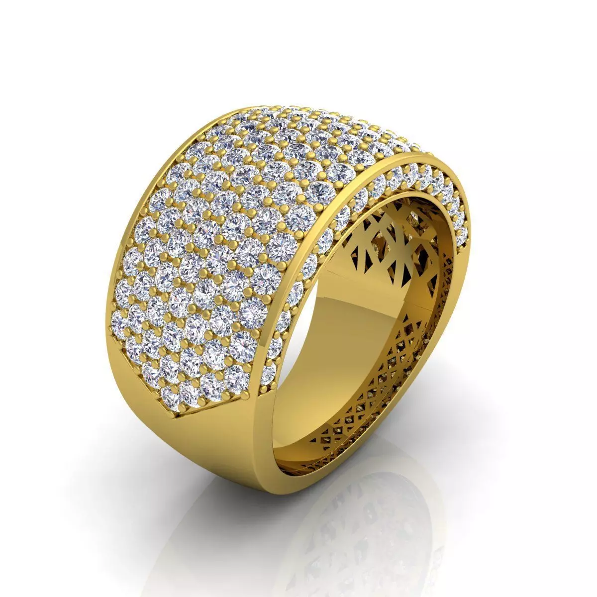 Luxury Mans Ring  3D print model_0
