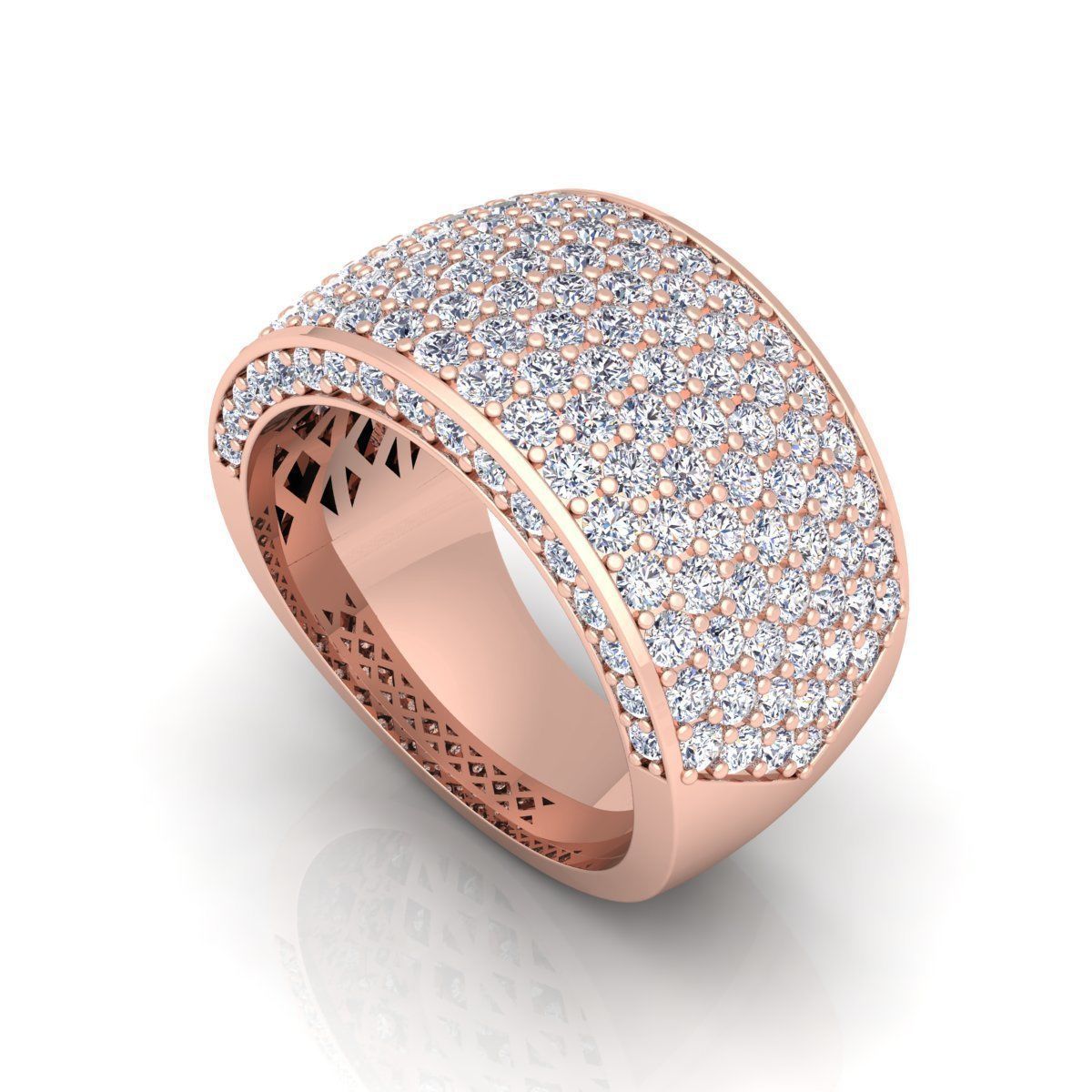 Luxury Mans Ring  3D print model_11