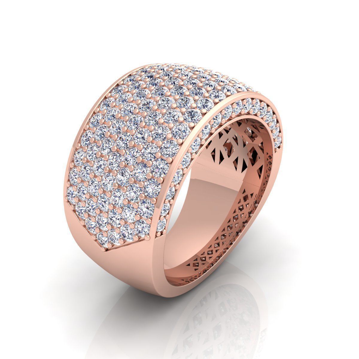 Luxury Mans Ring  3D print model_8