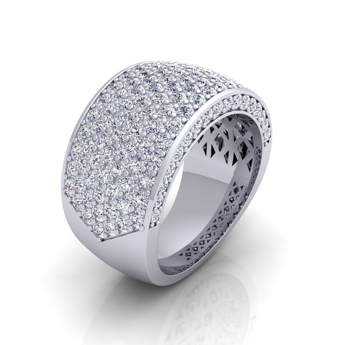 Luxury Mans Ring  3D print model_9