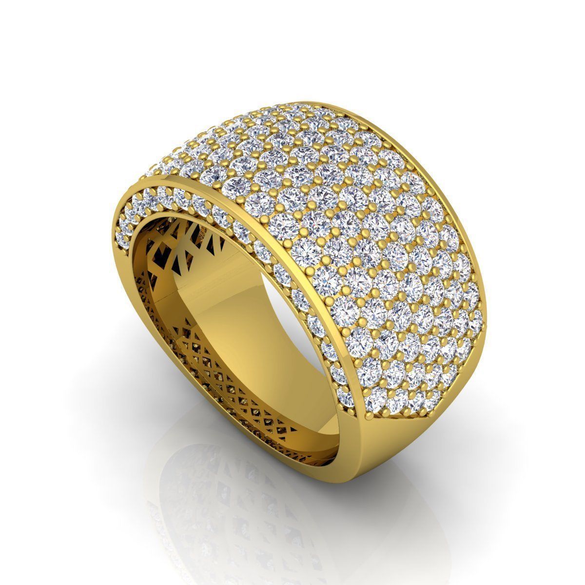 Luxury Mans Ring  3D print model_10