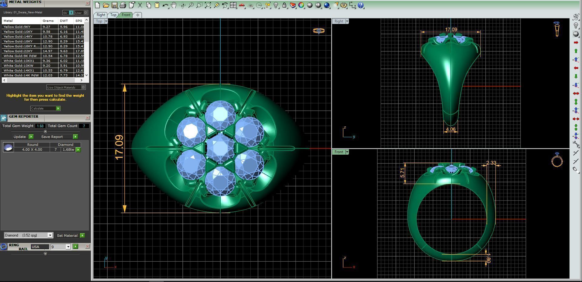Mans Big Ring  3D print model_4