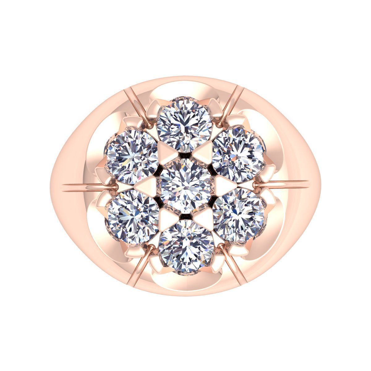 Mans Big Ring  3D print model_6