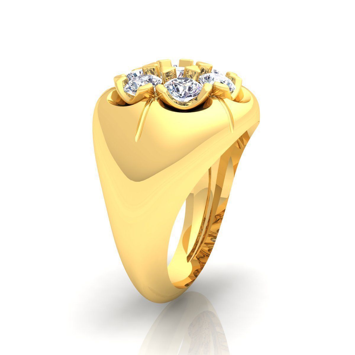 Mans Big Ring  3D print model_3