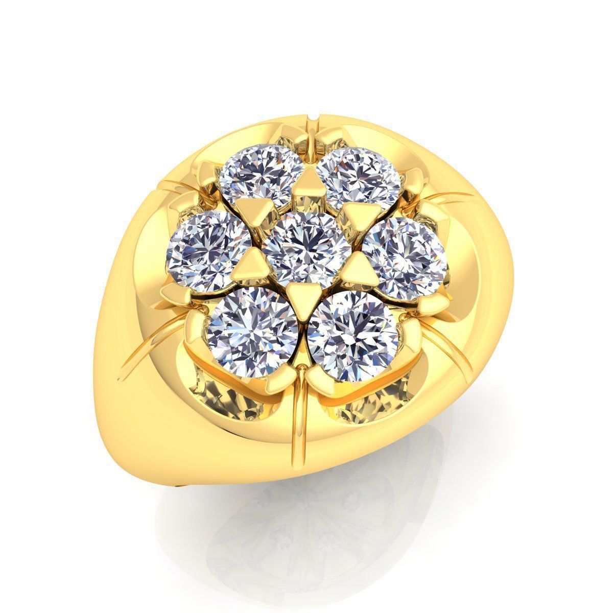 Mans Big Ring  3D print model_9