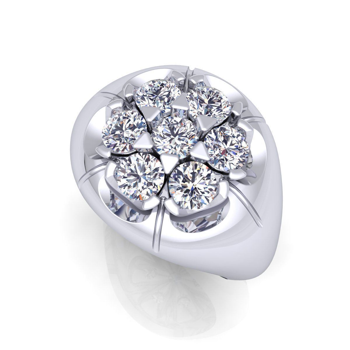 Mans Big Ring  3D print model_10