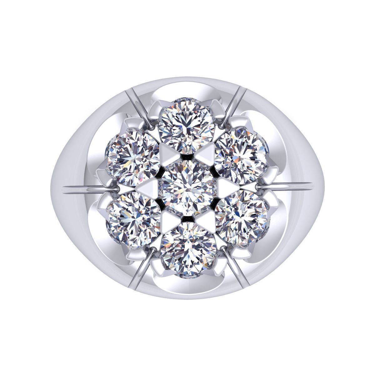 Mans Big Ring  3D print model_5