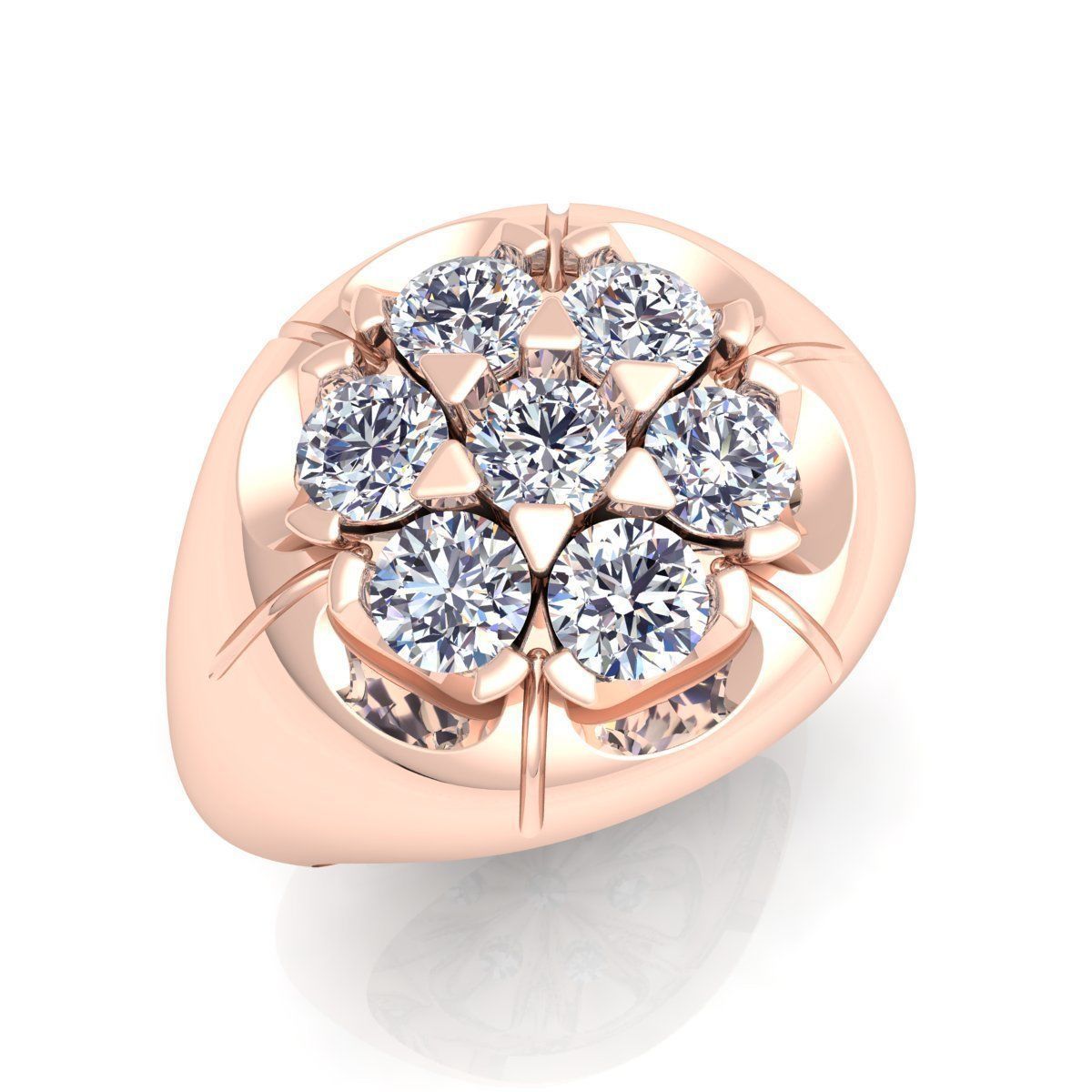 Mans Big Ring  3D print model_8