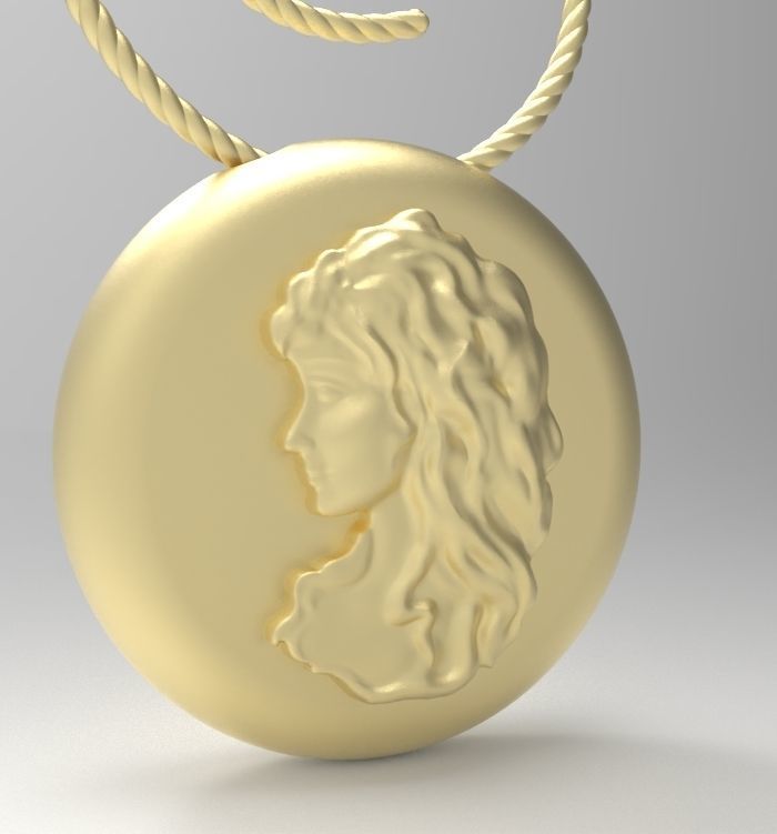 Virgo pendant 002 3D print model_5