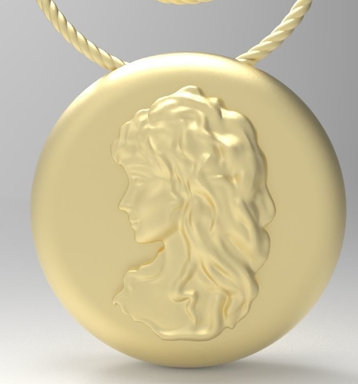 Virgo pendant 002 3D print model_7