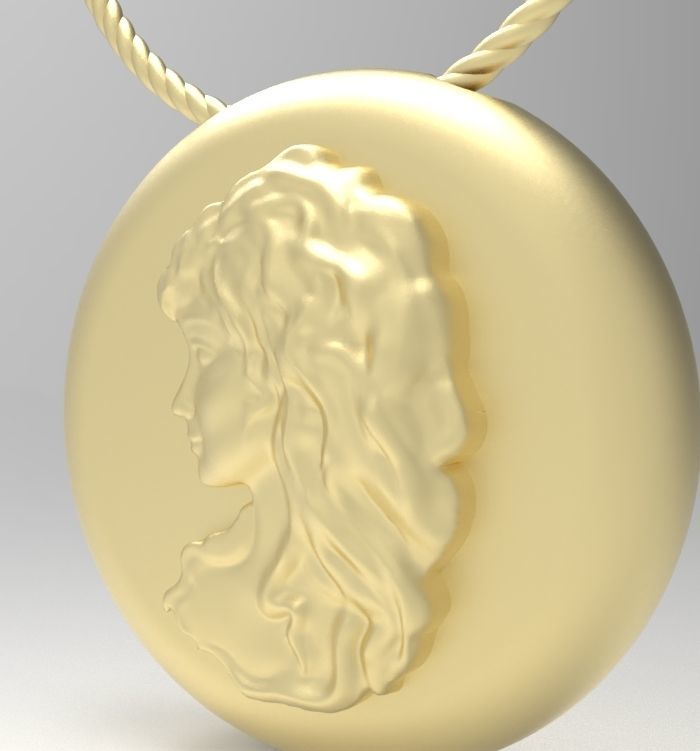 Virgo pendant 002 3D print model_9