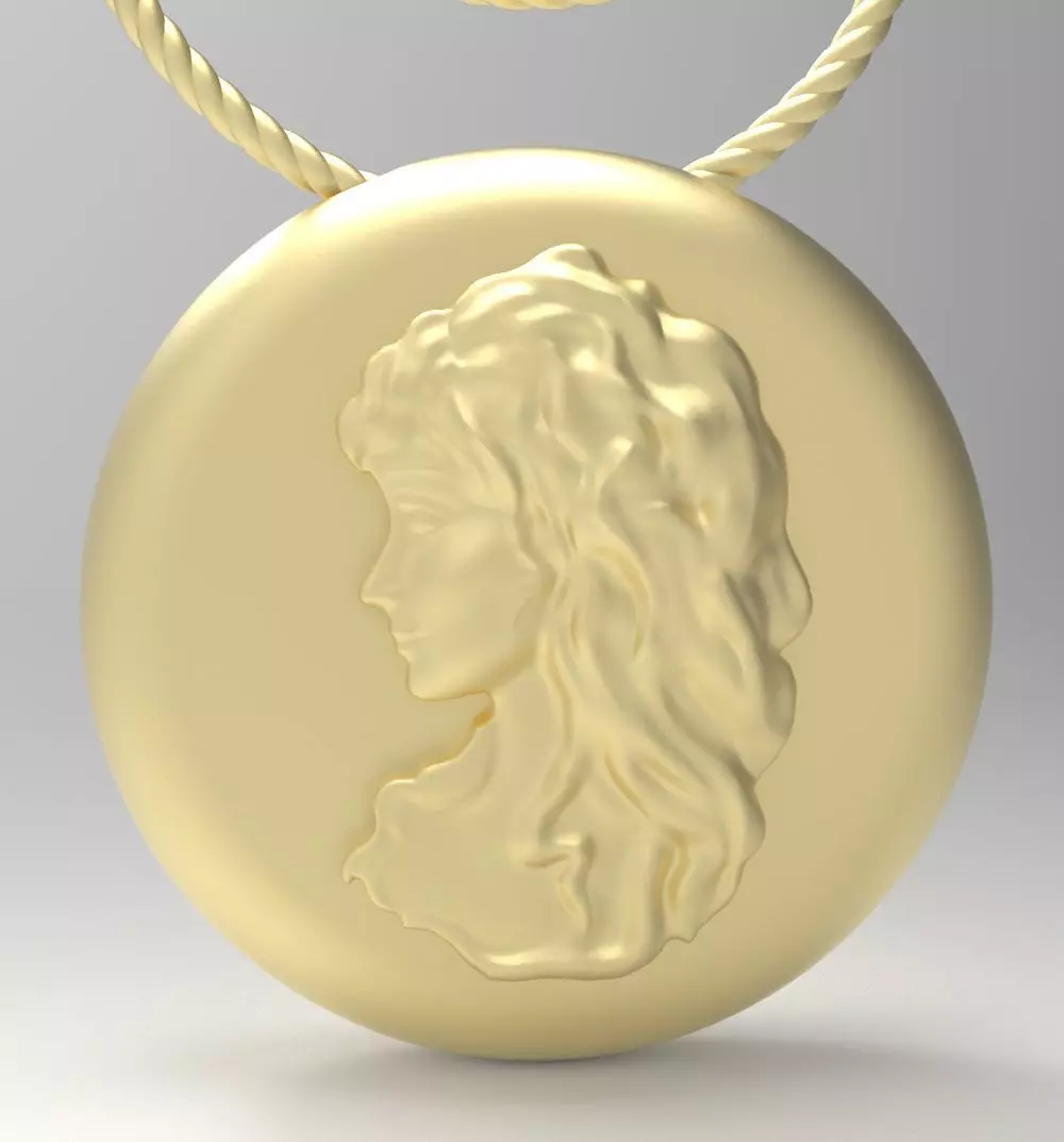 Virgo pendant 002 3D print model_0