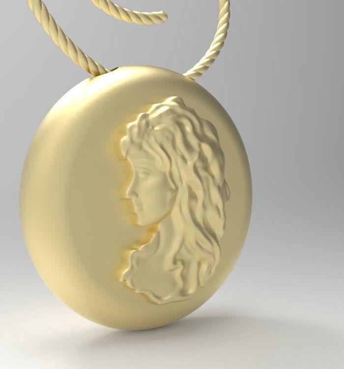 Virgo pendant 002 3D print model_4