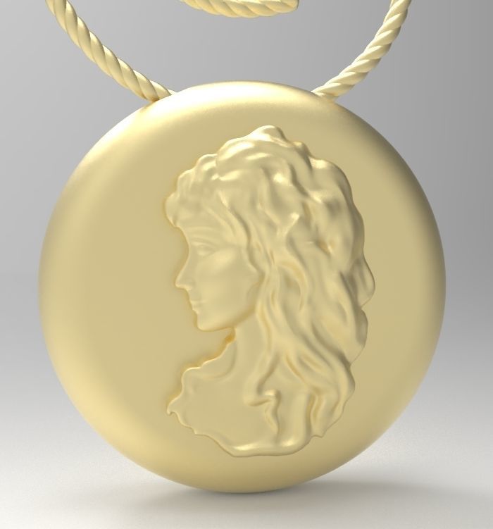 Virgo pendant 002 3D print model_6