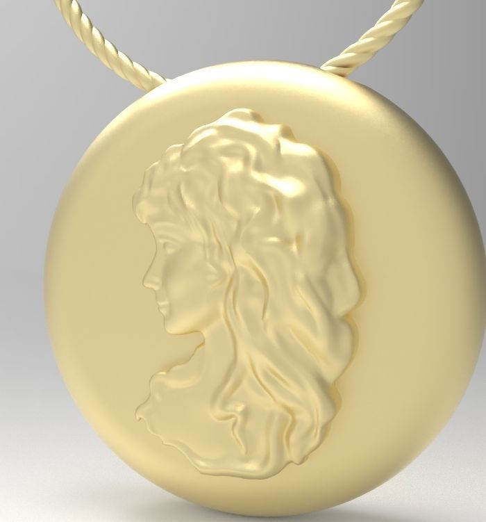 Virgo pendant 002 3D print model_8