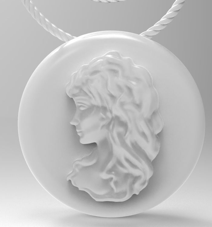 Virgo pendant 002 3D print model_15