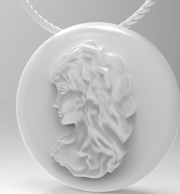 Virgo pendant 002 3D print model_16
