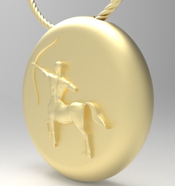 Sagittarius pendant 002 3d model 3D print model_10