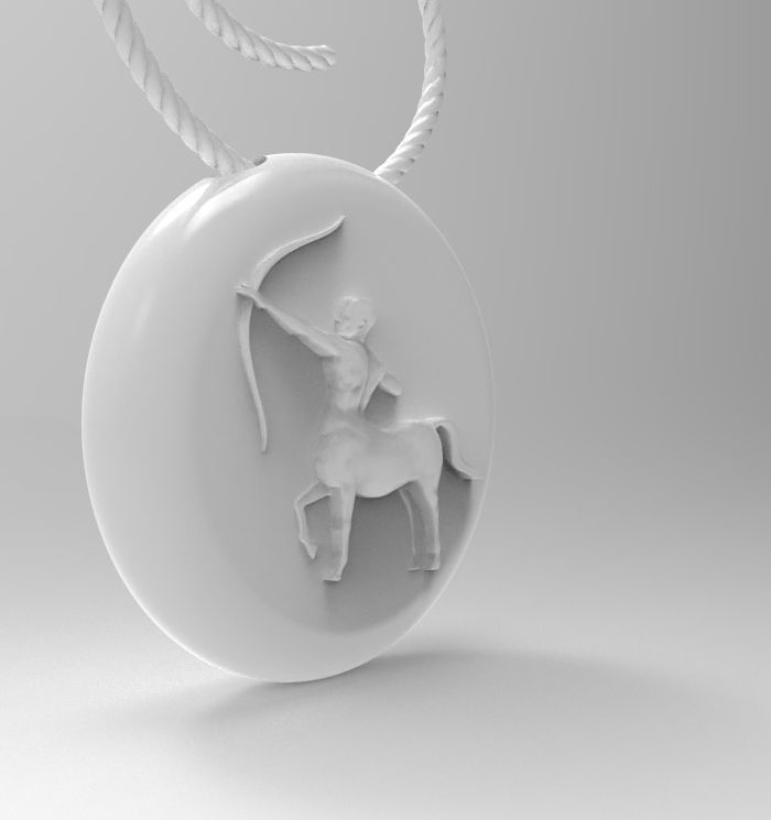 Sagittarius pendant 002 3d model 3D print model_11
