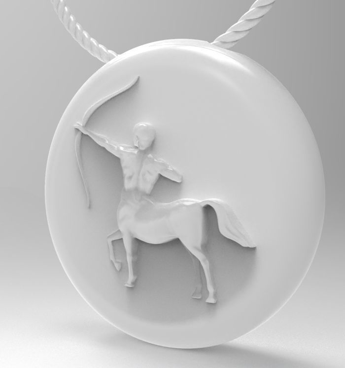 Sagittarius pendant 002 3d model 3D print model_17
