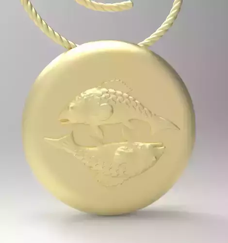 Pisces pendant 002 3d model