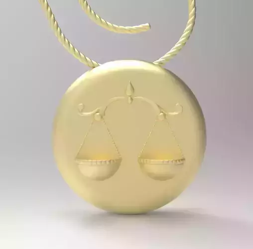 Libra pendant 002 3d model
