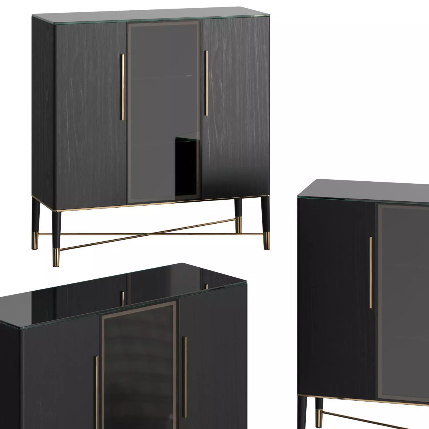Gallotti and Radice Tama Vitrine Sideboard 3D model