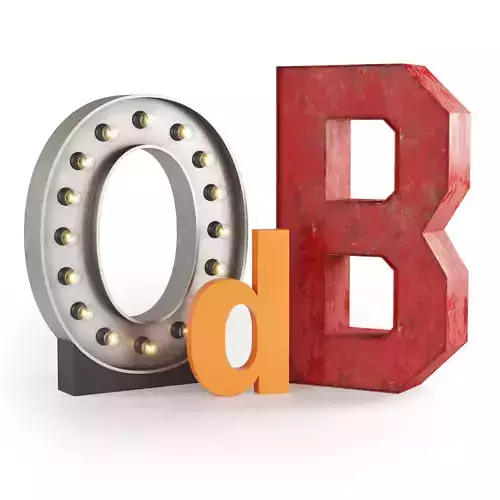 Decorative Letters 3D model