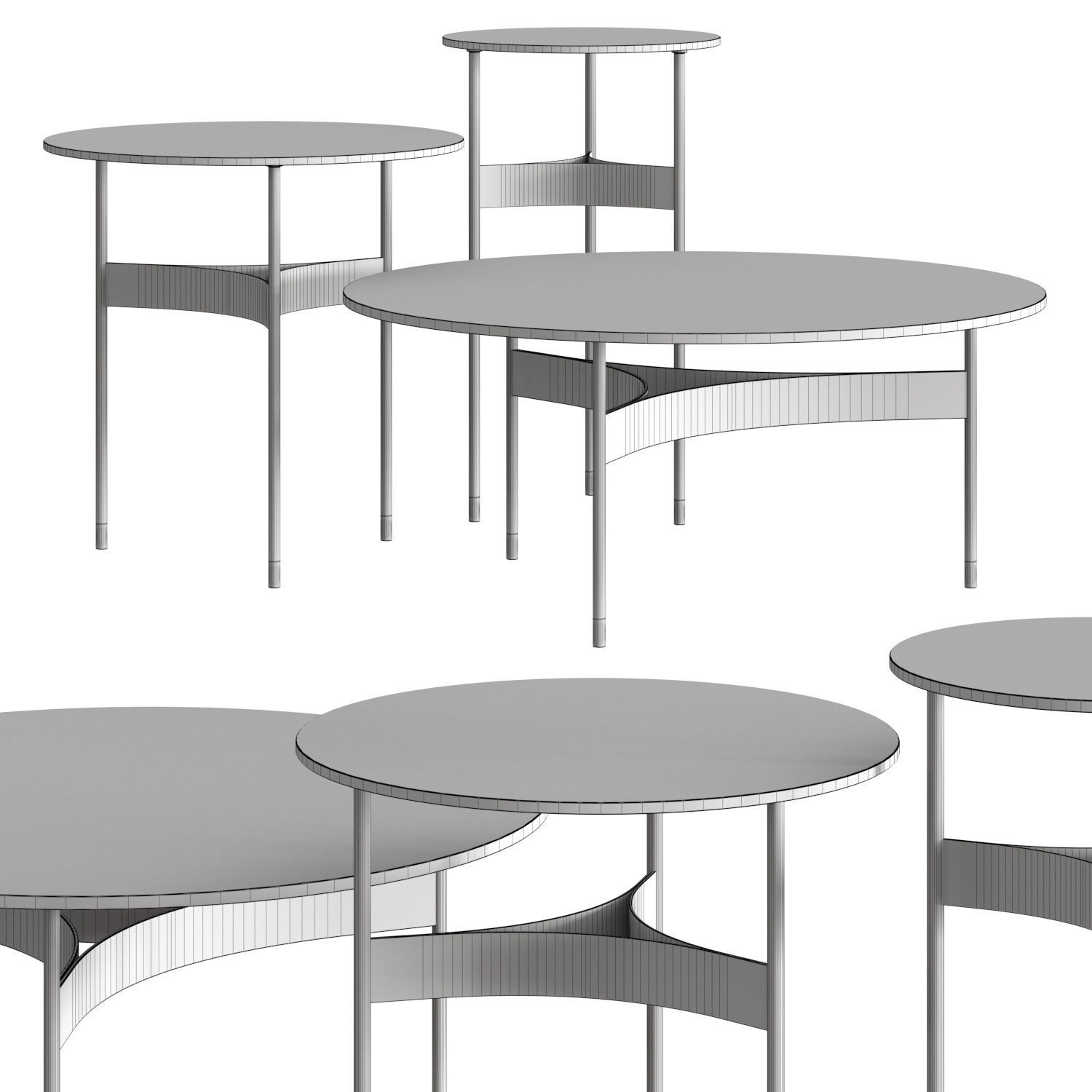 Moroso Yumi Coffee Tables 3D model_1