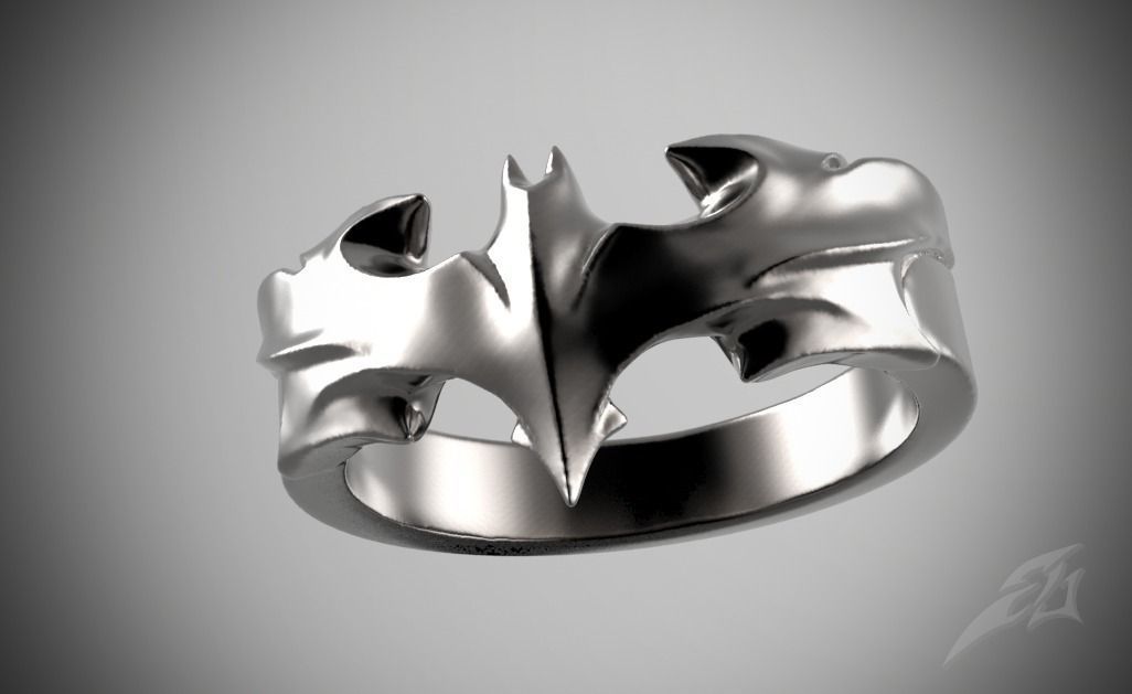 Dark Knight Ring 3D print model_1