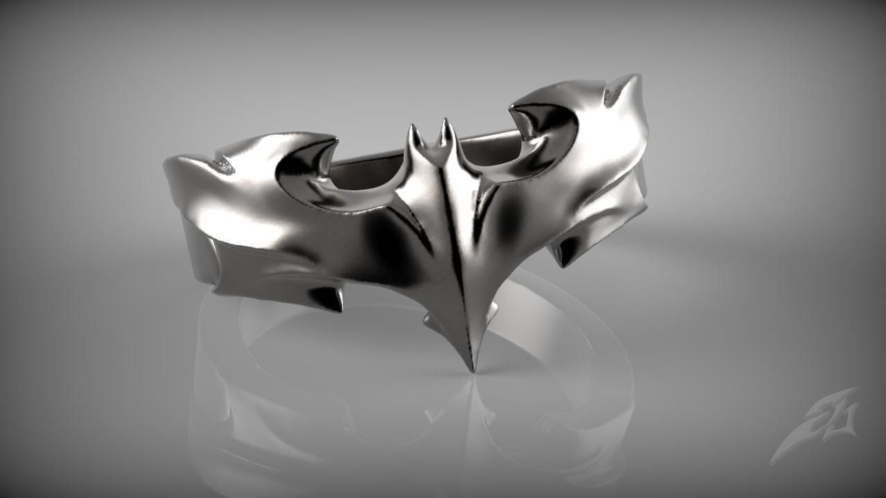 Dark Knight Ring 3D print model_0