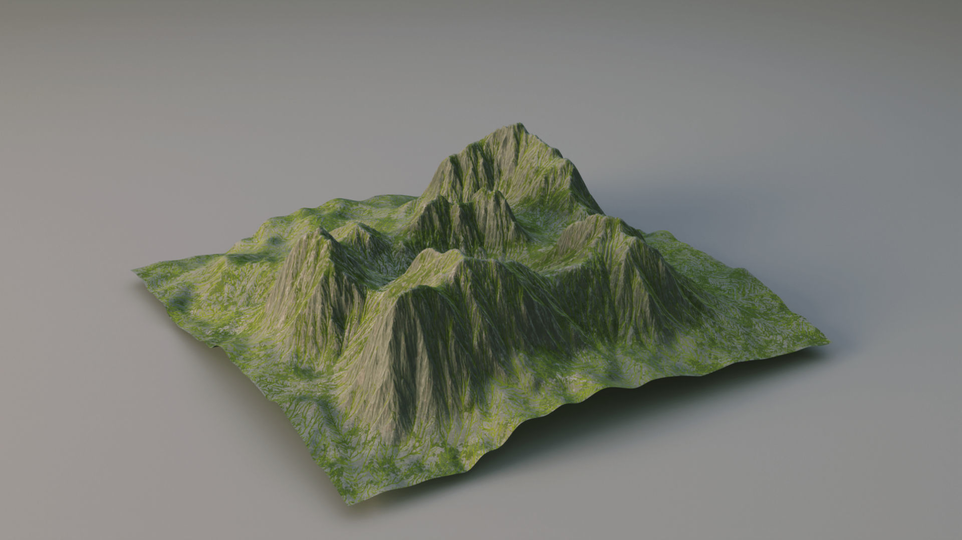Huge Terrain Pack and Mountain Material Generator Low-poly 3D model_12