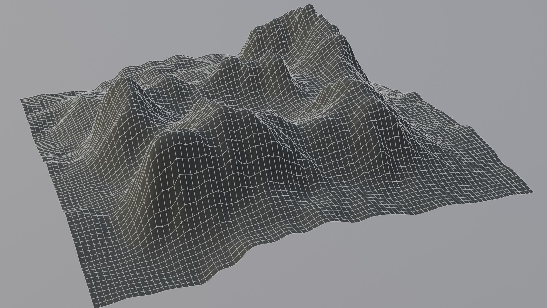 Huge Terrain Pack and Mountain Material Generator Low-poly 3D model_8
