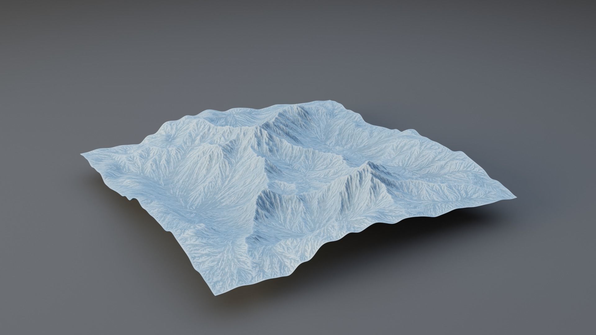 Huge Terrain Pack and Mountain Material Generator Low-poly 3D model_15