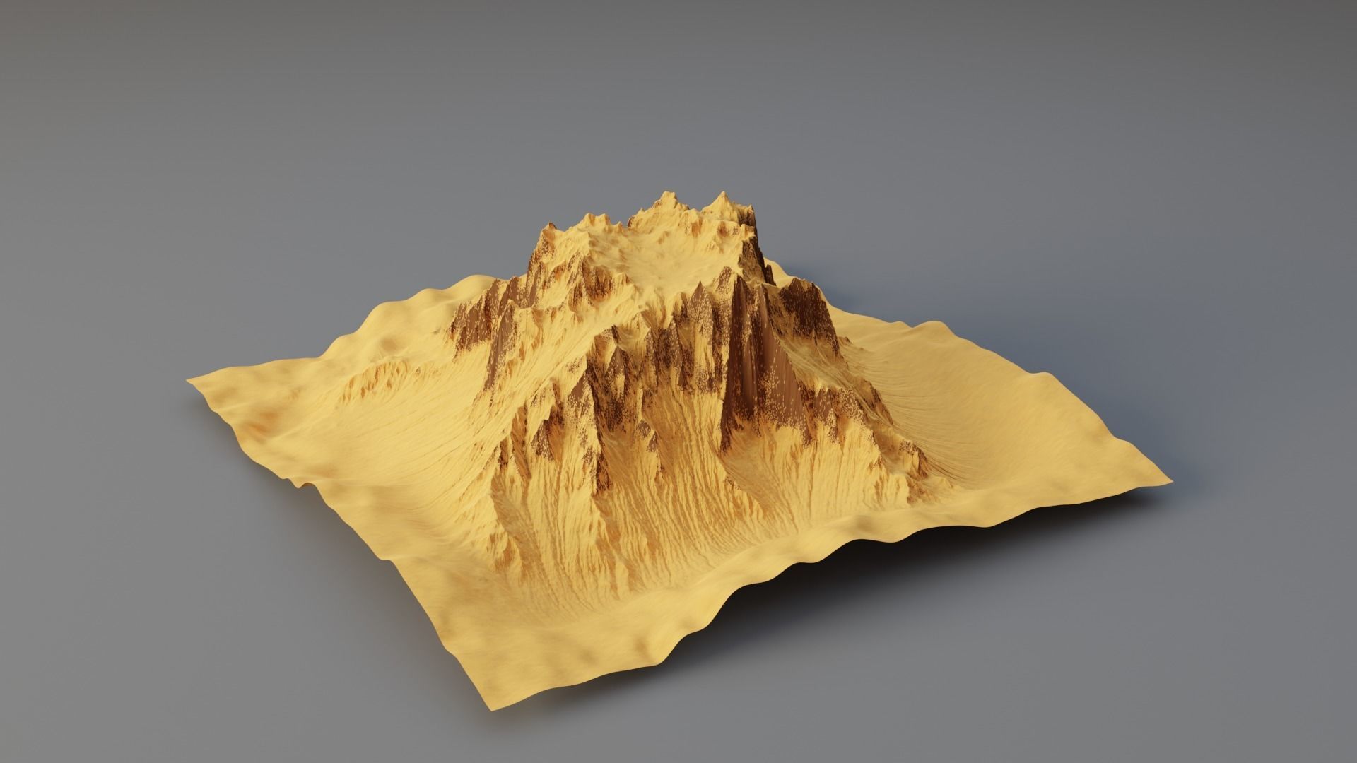 Huge Terrain Pack and Mountain Material Generator Low-poly 3D model_18