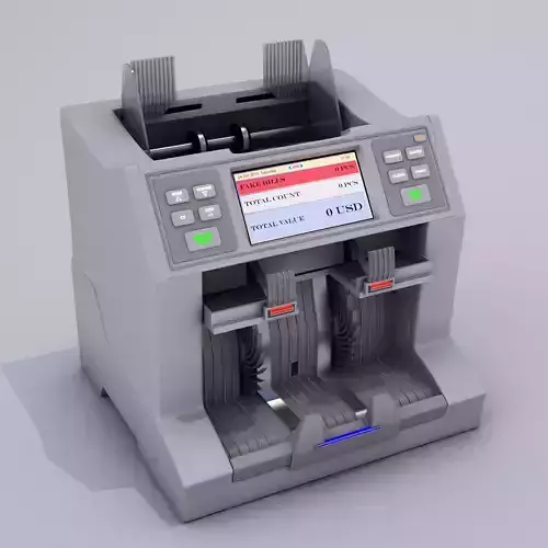 Currency Counting Machine 3D model