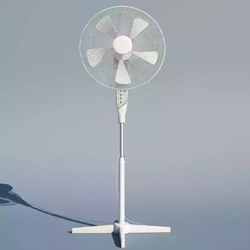 Pedestal Fan - Working 3D model