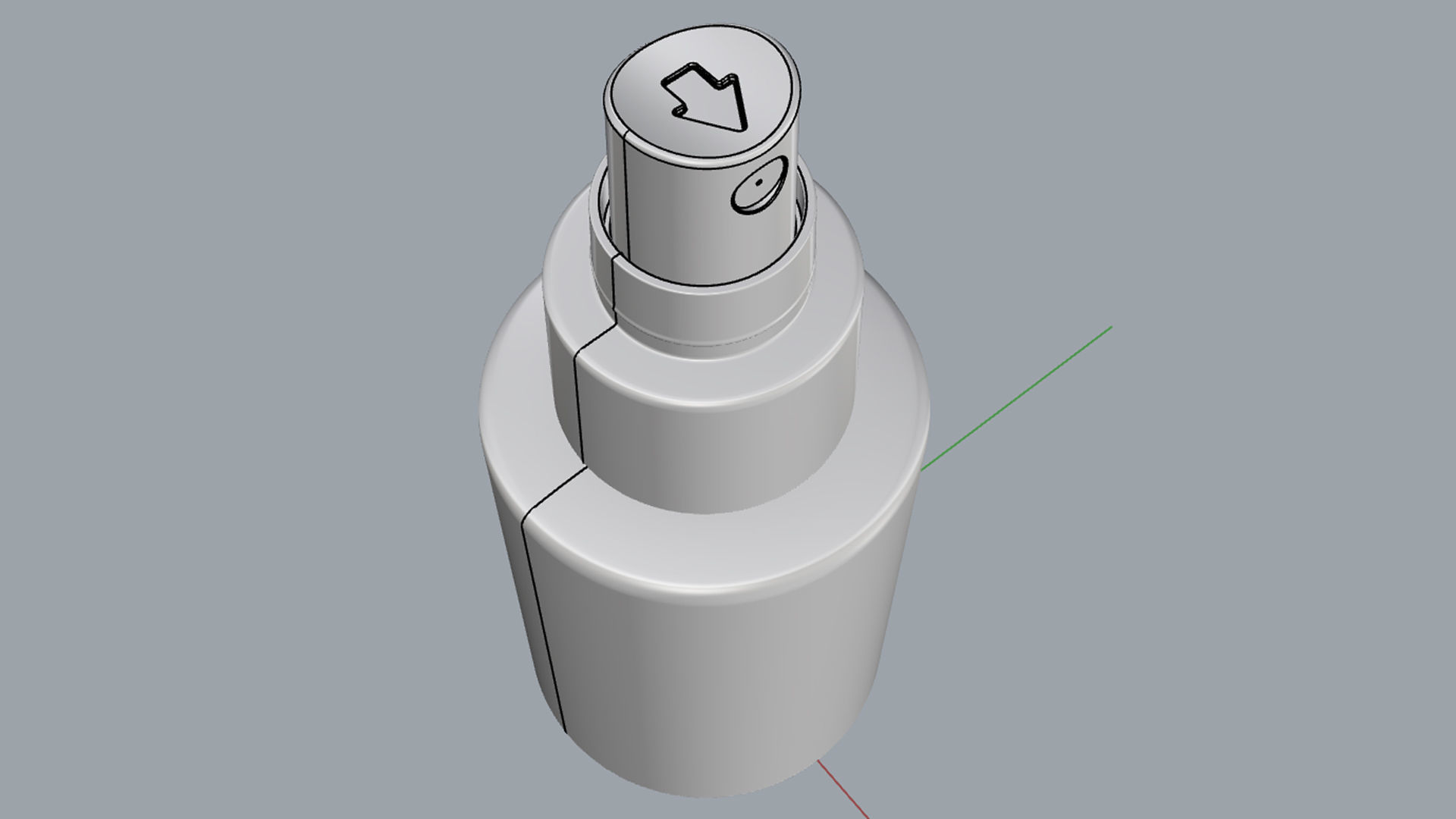 Cosmetic Container 01 Small Size 3D model_16