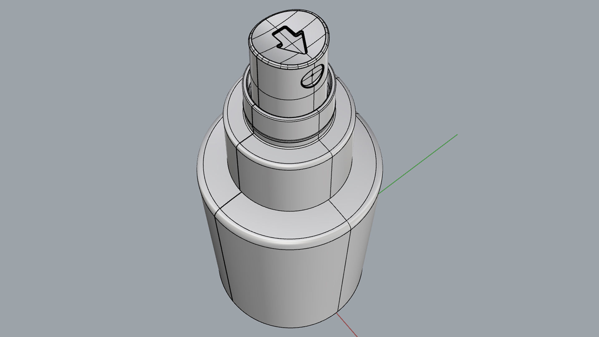 Cosmetic Container 01 Small Size 3D model_15