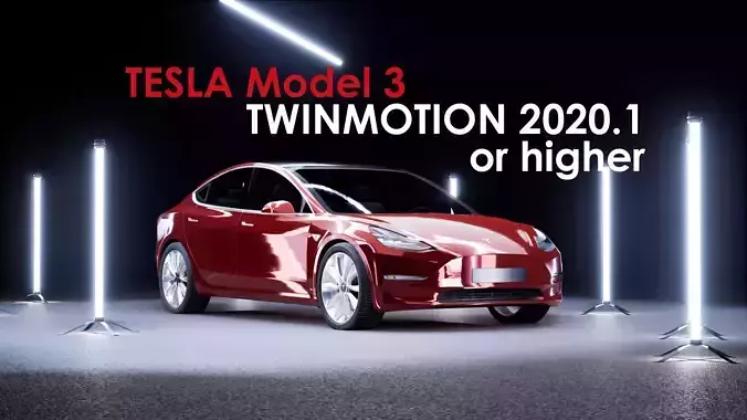 Testla Model 3 for Twinmotion 2020 or higher